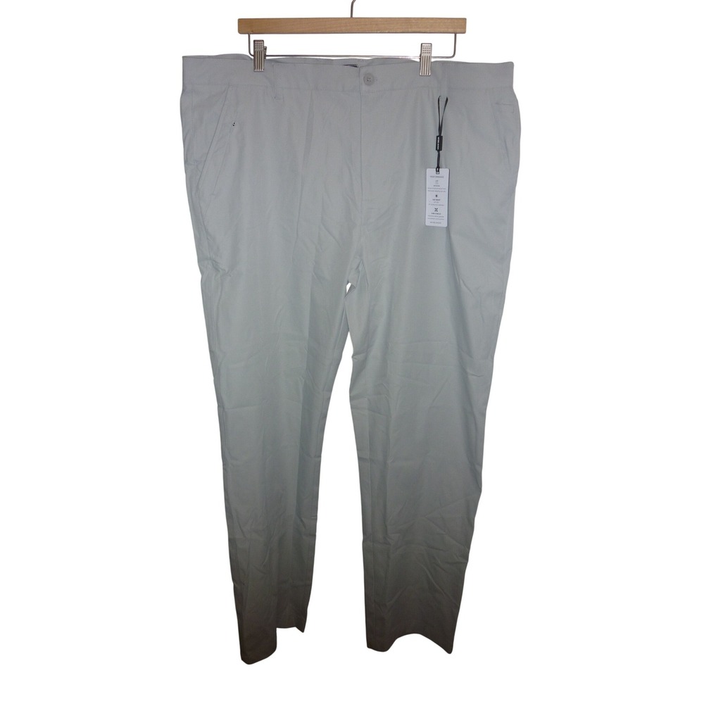 Michel Rouen‎ ProFlex Pants Khaki Straight Fit Performance Mens Size 40x32
